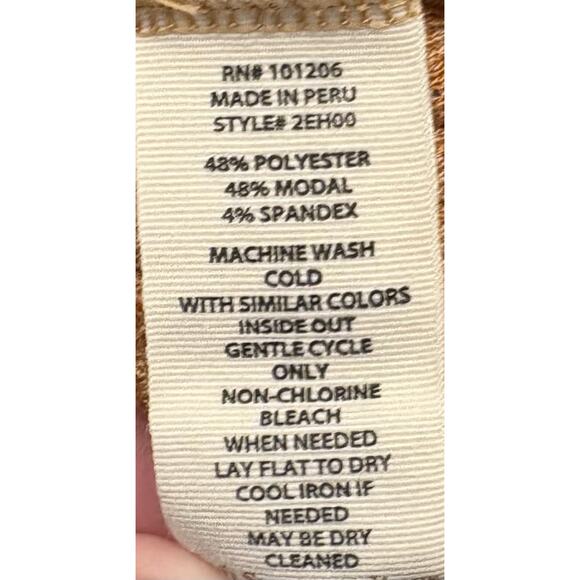 Soft Surroundings Ribbed Maxi Dress Size Medium Modal Blend 3/4 Sleeve Stretch - Picture 4 of 4